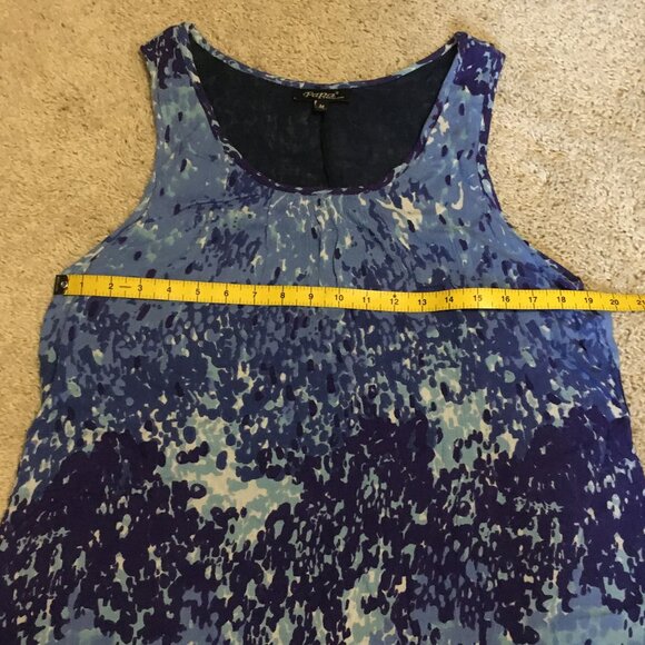 Papa Vancouver Womens Flowy Bi-layer Sleeveless Rayon Boho Dress - M - Picture 12 of 15